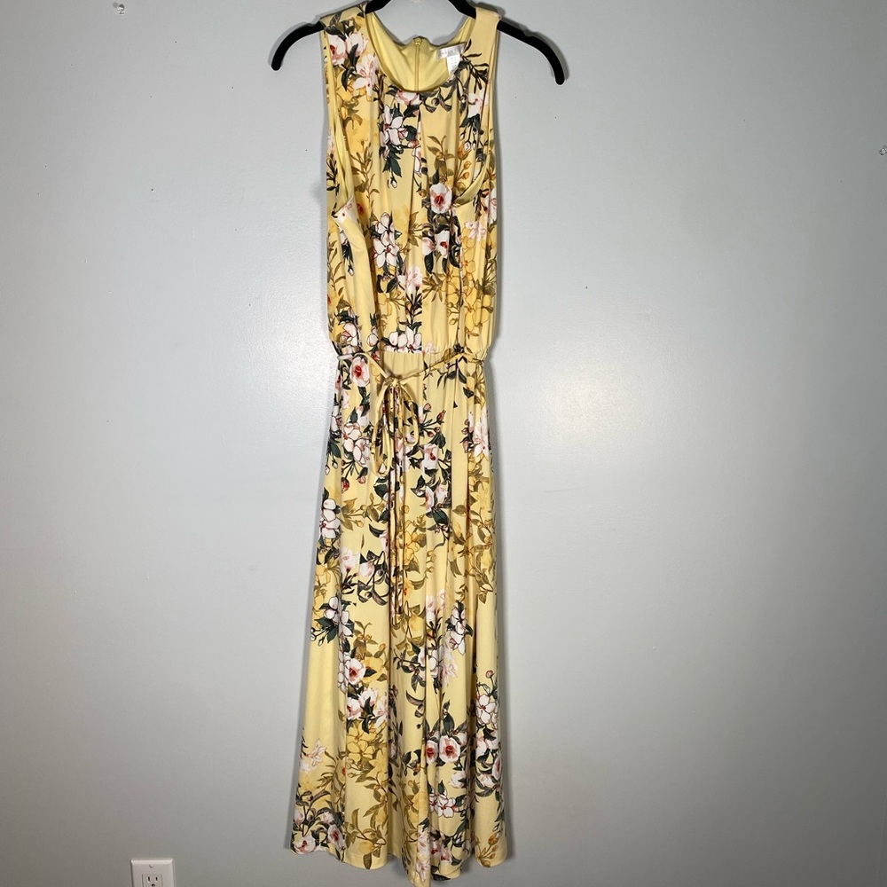 London Times Yellow Floral Romper